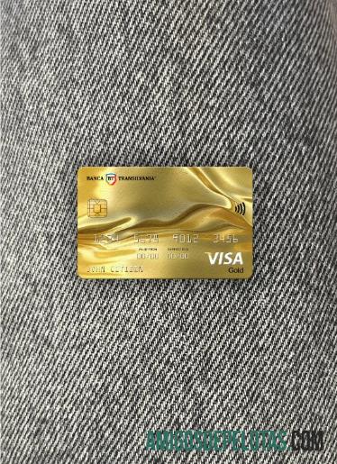 Romênia Banca Transilvania Bank Visa Gold Card Photolook Front modelo